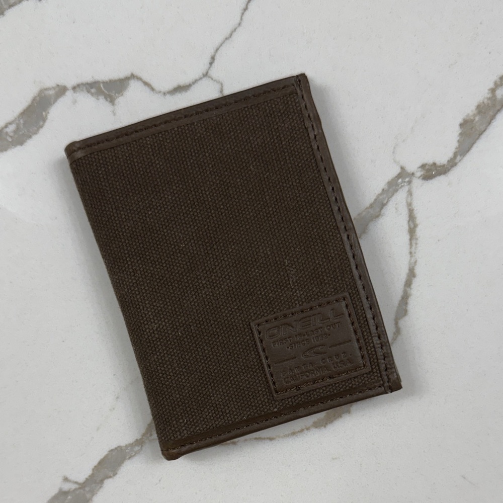 O'Neill Dark Brown Canvas wallet